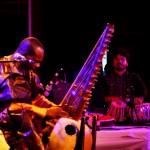Toumani Diabate and Pt.Vishwamohan Bhatt at Mount Carmel College